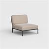 Houe Level loungesofa - Enkelt modul - sunbrella heritage ash hynder 